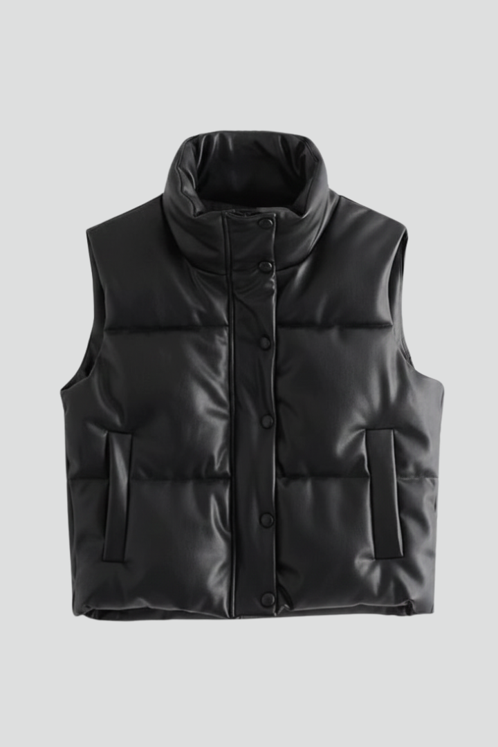 Lila | Sleek Sleeveless Zip Jacket