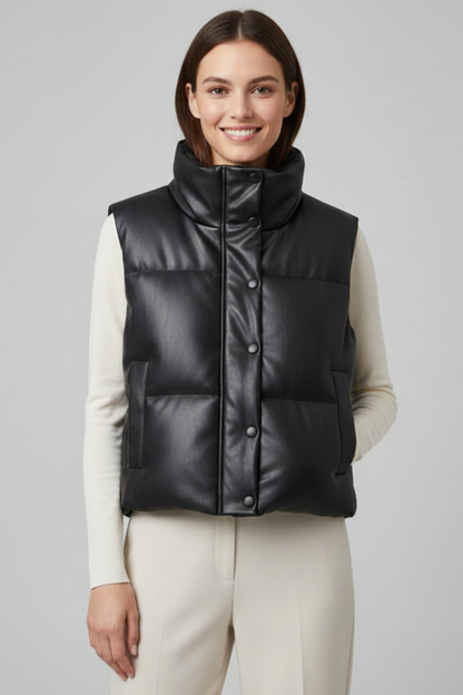Lila | Sleek Sleeveless Zip Jacket
