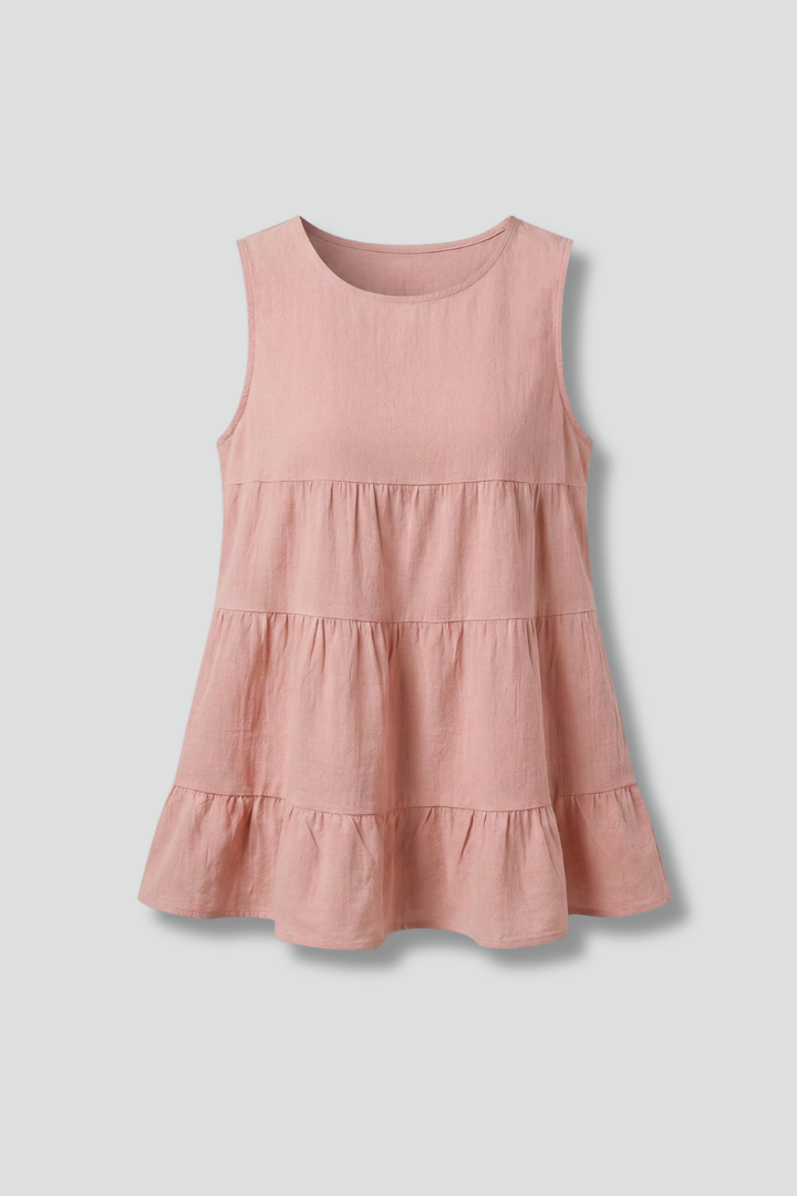 Isla | Tiered Hem Sleeveless Top