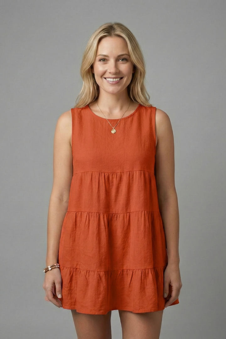 Isla | Tiered Hem Sleeveless Top