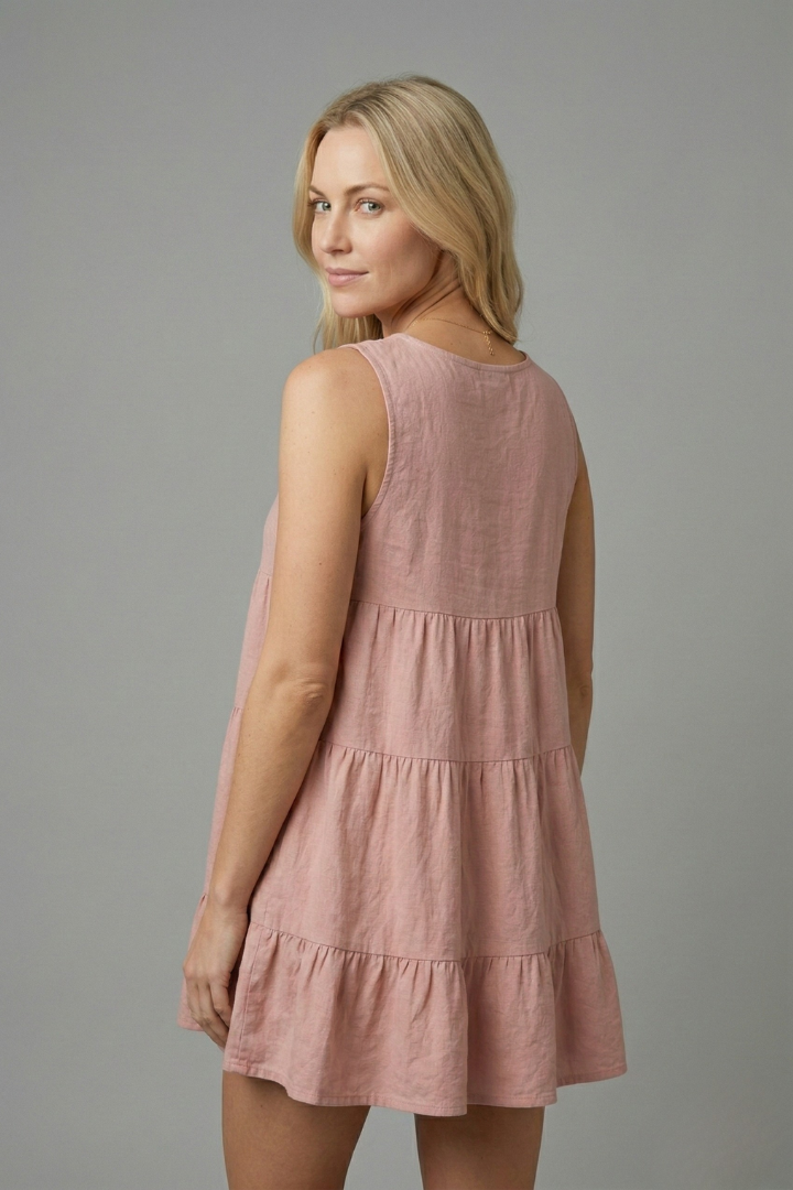 Isla | Tiered Hem Sleeveless Top