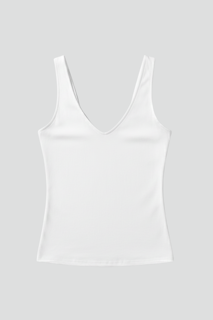 Luna | Elegant Sleeveless V-Neck Top
