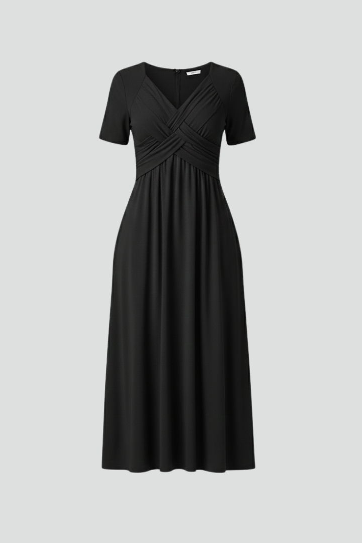 Lila | V-neck Short Sleeve Summer Dress