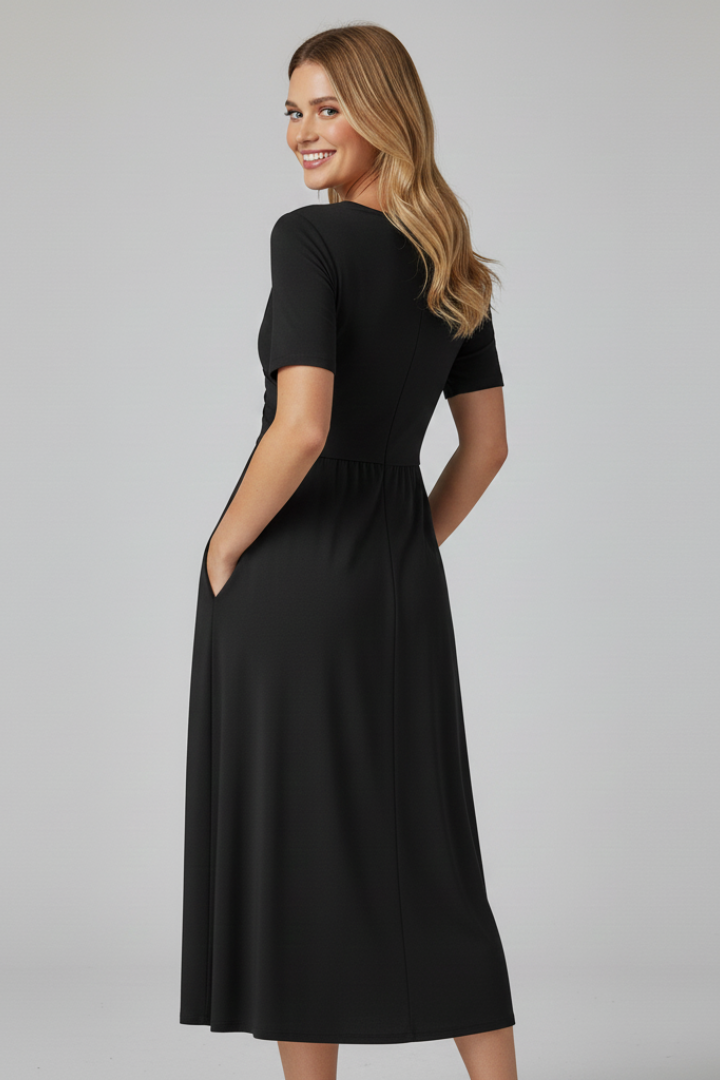 Lila | V-neck Short Sleeve Summer Dress
