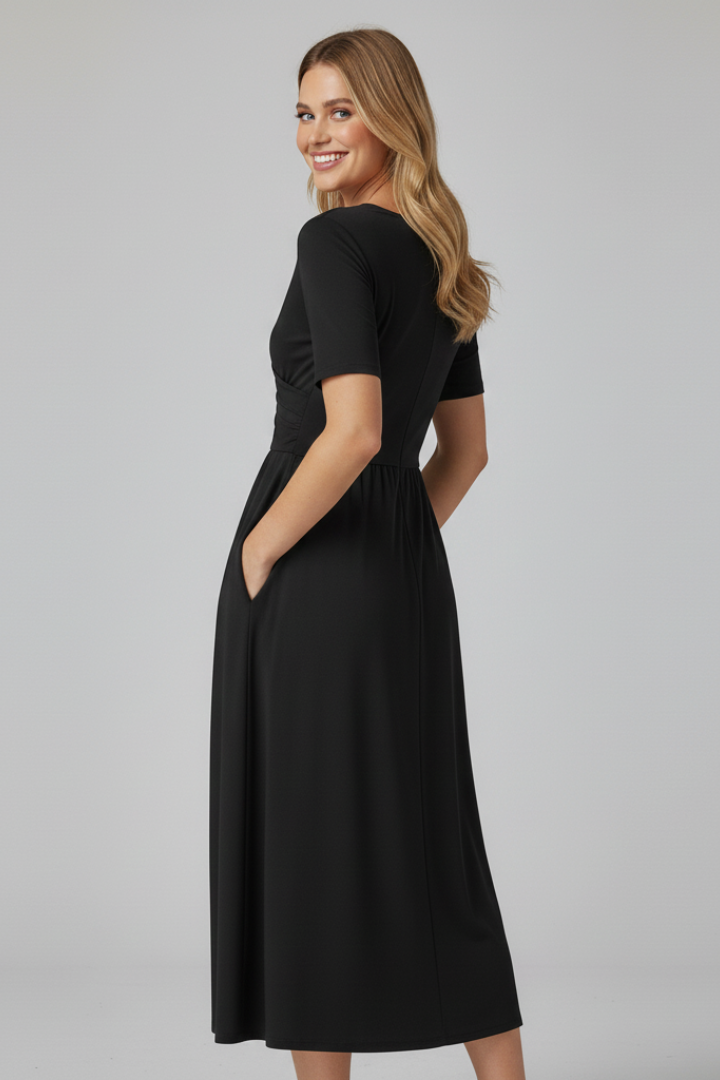 Lila | V-neck Short Sleeve Summer Dress