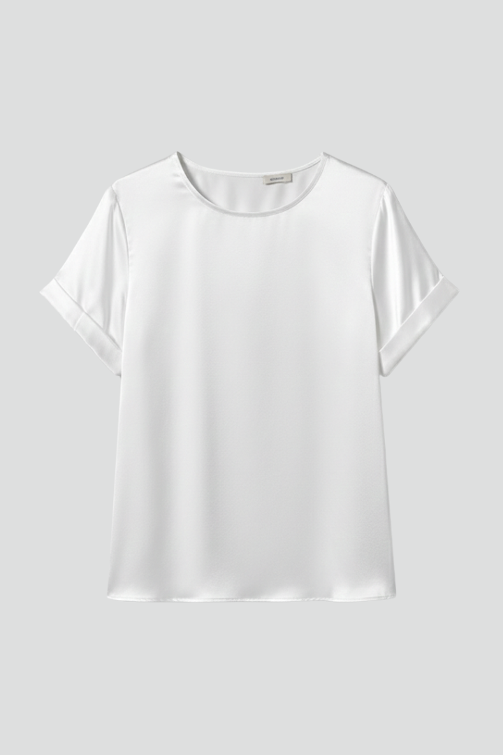 Lila | Classic Round Neck Short Sleeve T-Shirt