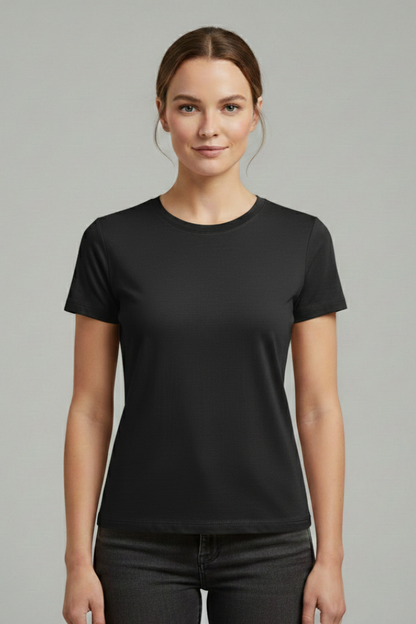Lila | Classic Round Neck Short Sleeve T-Shirt
