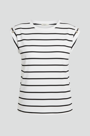 Shirt with Round Neck and Sleeveless Cut Green