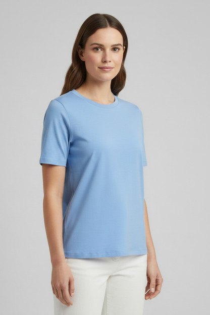 Lila | Luxe Round Neck Short Sleeve Tee