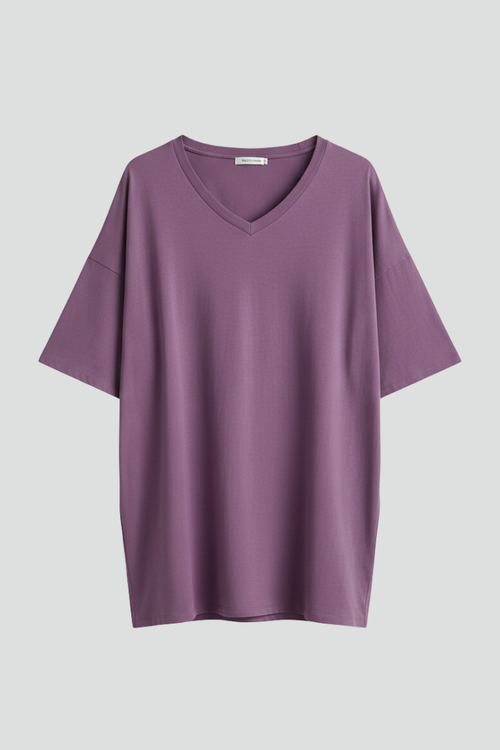 Lena | V-Neck Short Sleeve T-Shirt