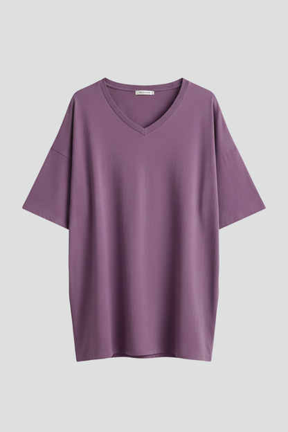 Lena | V-Neck Short Sleeve T-Shirt