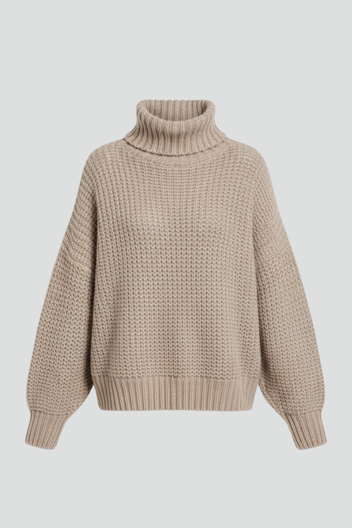 Lila | Textured Turtleneck Jumper
