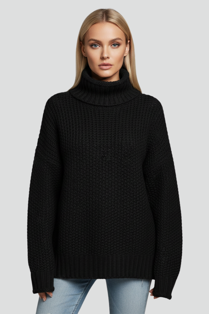 Lila | Textured Turtleneck Jumper