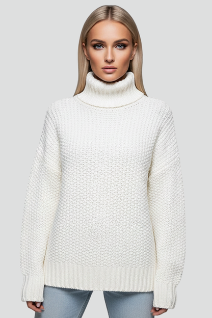 Lila | Textured Turtleneck Jumper