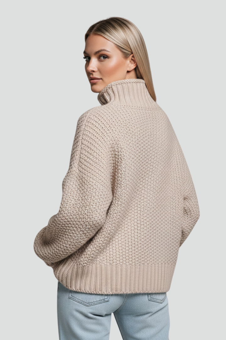 Lila | Textured Turtleneck Jumper