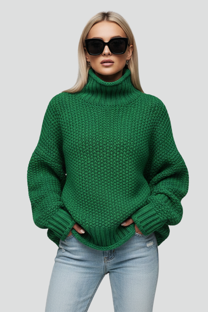 Lila | Textured Turtleneck Jumper