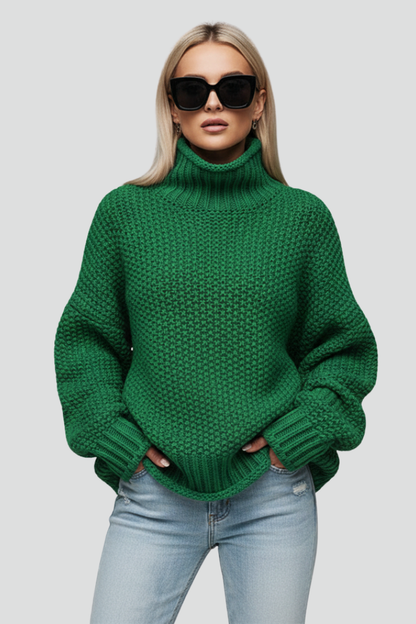 Lila | Textured Turtleneck Jumper
