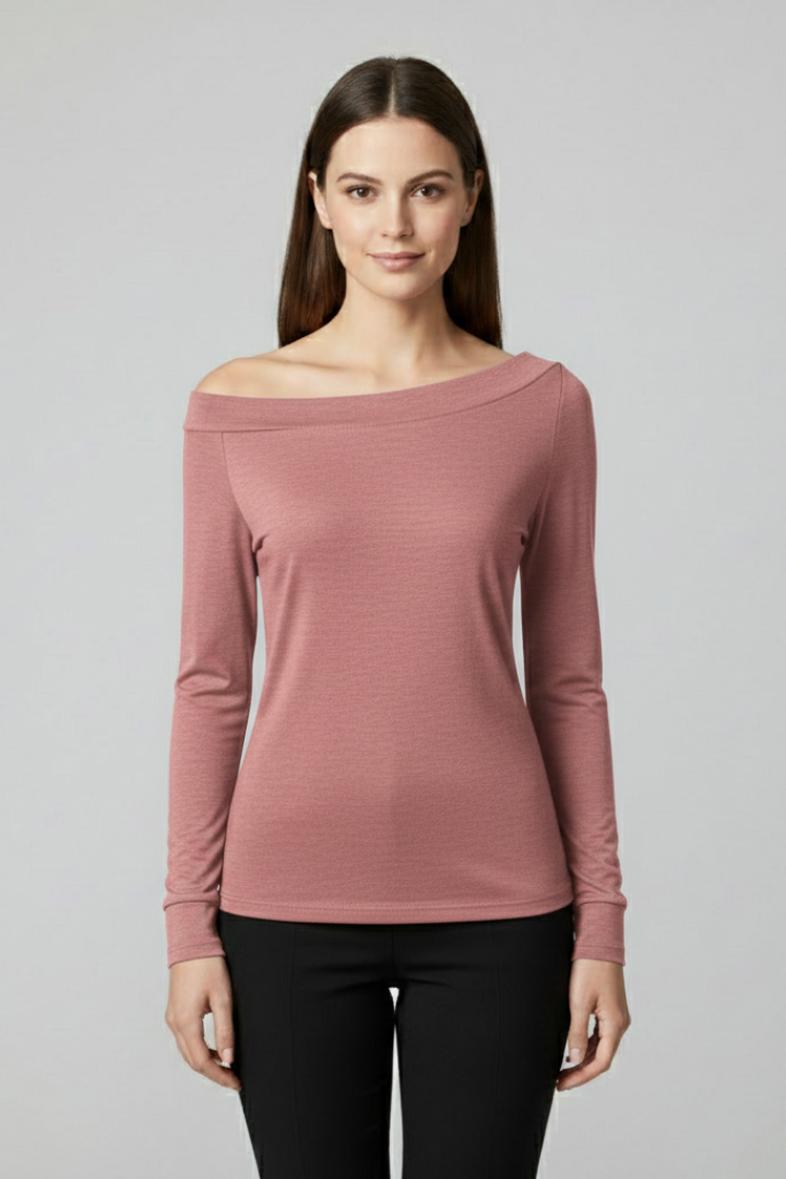 Luna | Off-Shoulder Long Sleeve Top