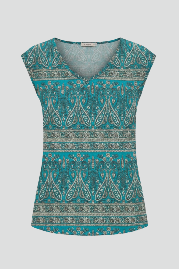 Lila | V-Neck Cap Sleeve Top