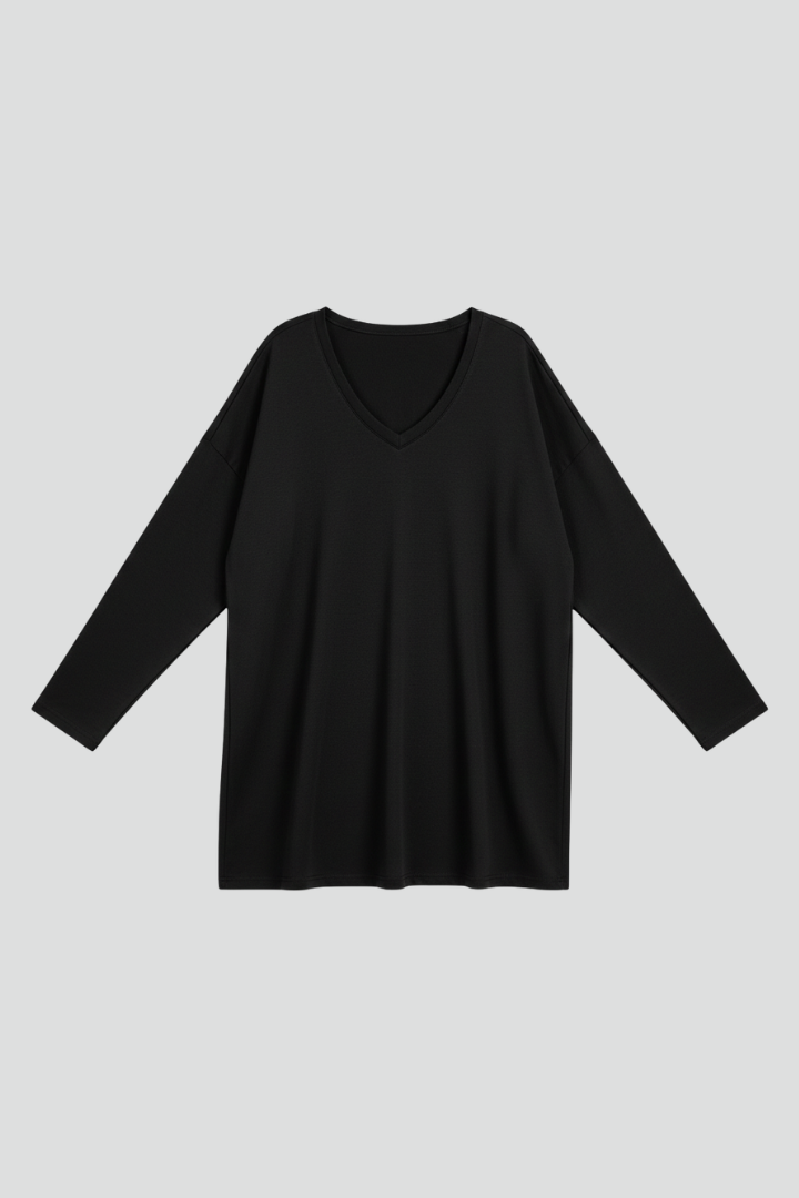 Lila | V-Neck Long Sleeve Top