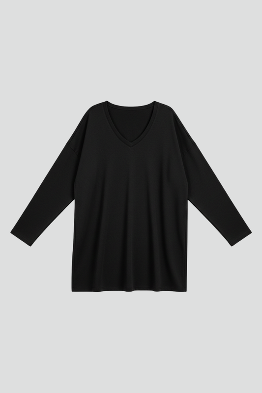 Lila | V-Neck Long Sleeve Top