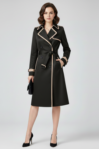 Isla | Textured Trench Coat with Belt