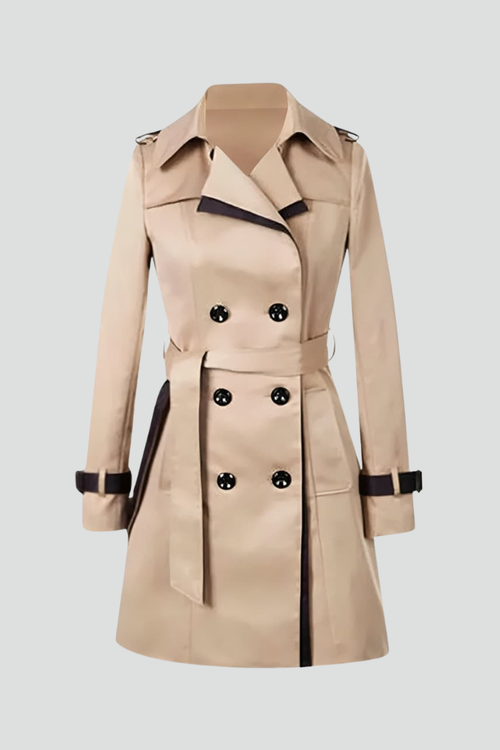Isla | Textured Trench Coat with Belt
