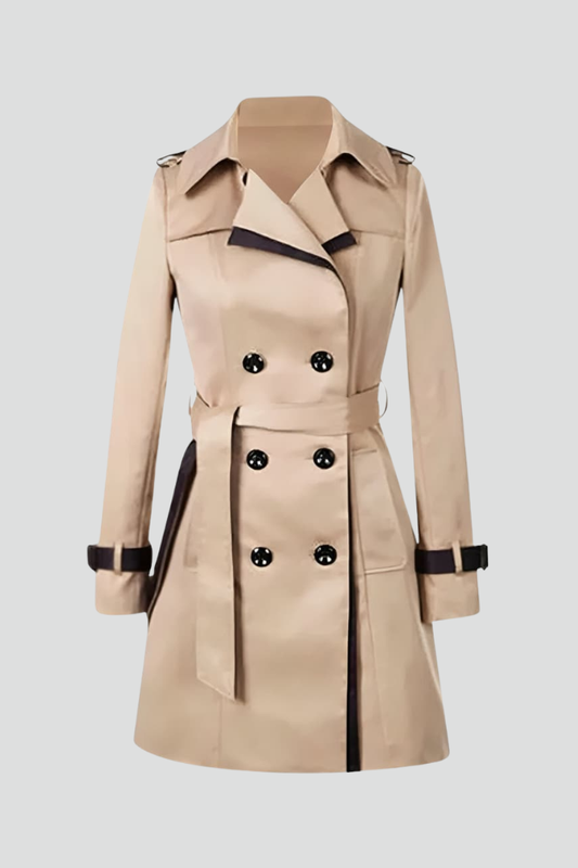 Isla | Textured Trench Coat with Belt
