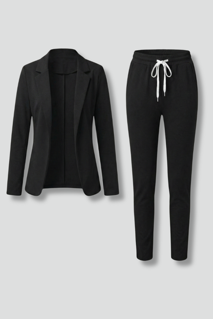 Lila | Chic Trouser Set with Lapel Collar