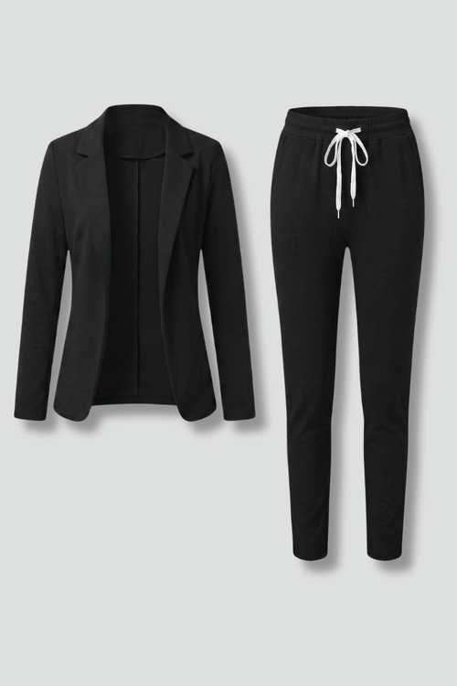 Lila | Chic Trouser Set with Lapel Collar