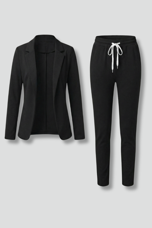 Lila | Chic Trouser Set with Lapel Collar
