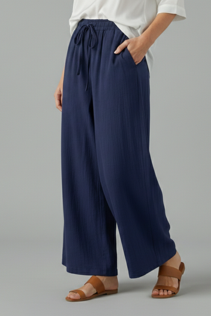Lila | Drawstring Wide-Leg Trousers