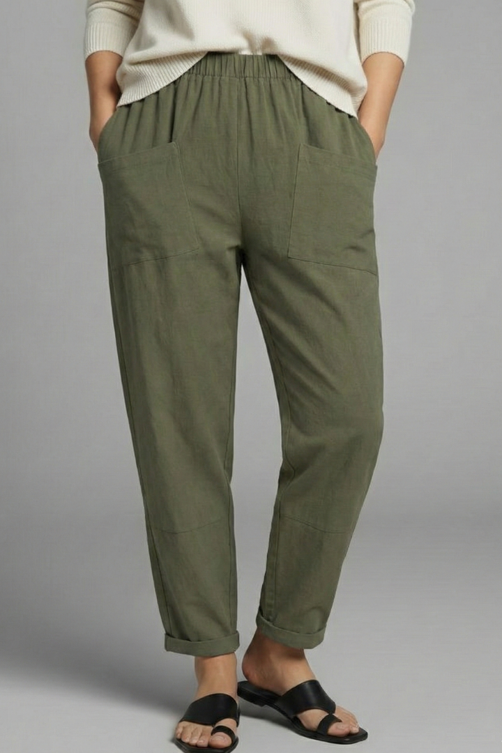 Isla | Tailored Elastic Waist Trousers