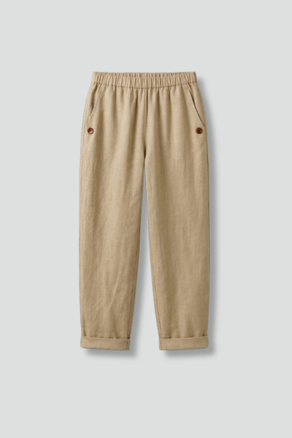 Lila | Effortless Trousers with Elastic Waistband and Side Pockets