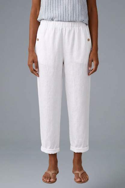 Lila | Effortless Trousers with Elastic Waistband and Side Pockets