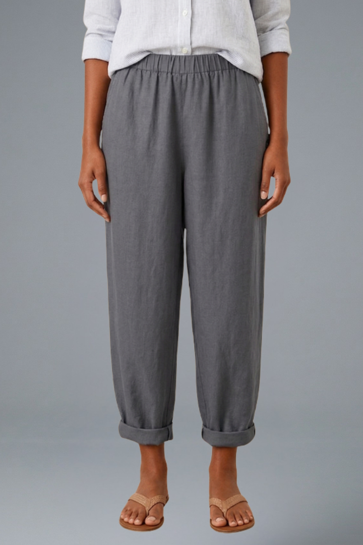 Lila | Effortless Trousers with Elastic Waistband and Side Pockets