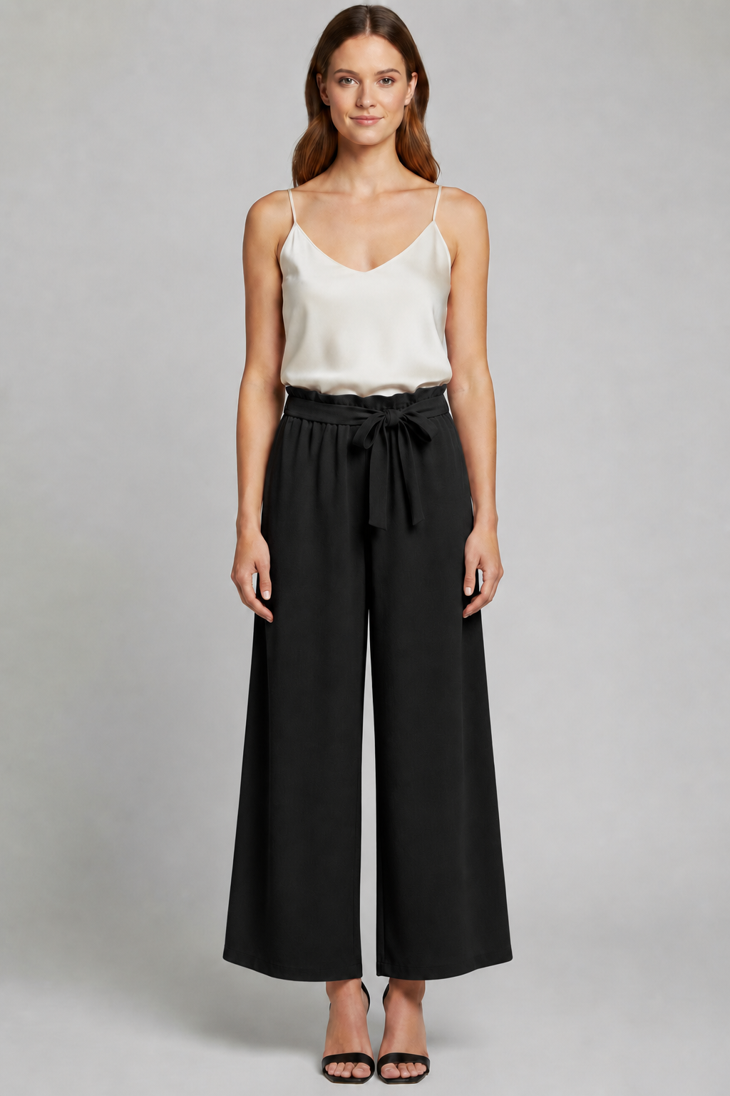 Lila | Tie-Waist Wide-Leg Trousers
