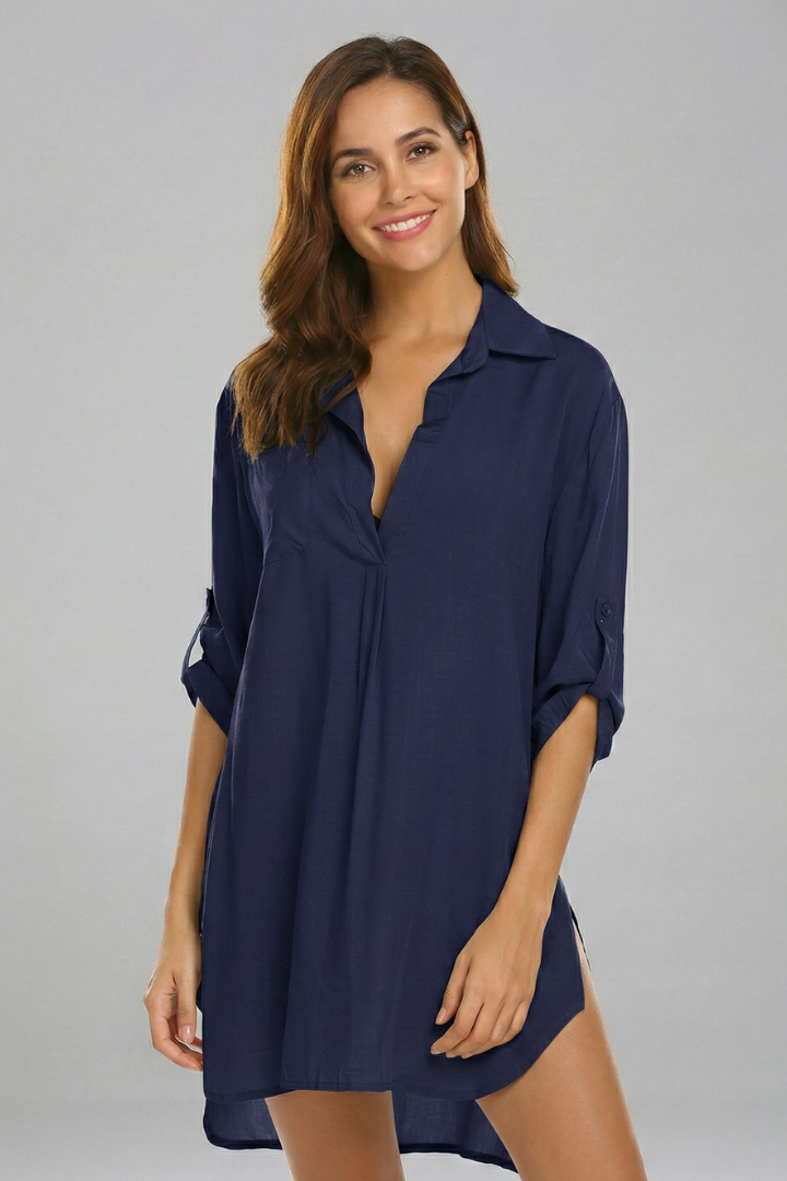 Lila | Tailored Collared Tunic Dress