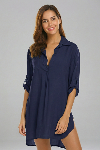 Lila | Tailored Collared Tunic Dress
