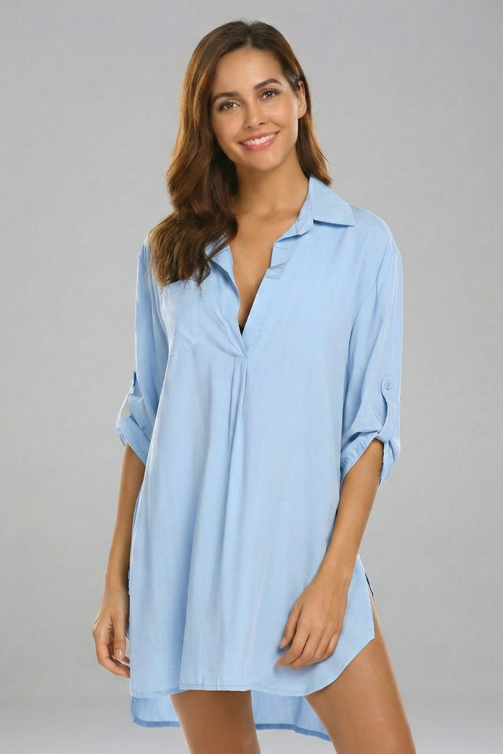 Lila | Tailored Collared Tunic Dress