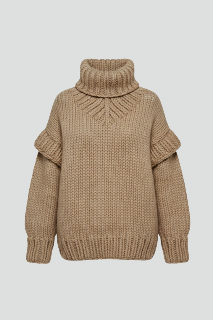 Lila | Ribbed Knit Turtleneck Jumper