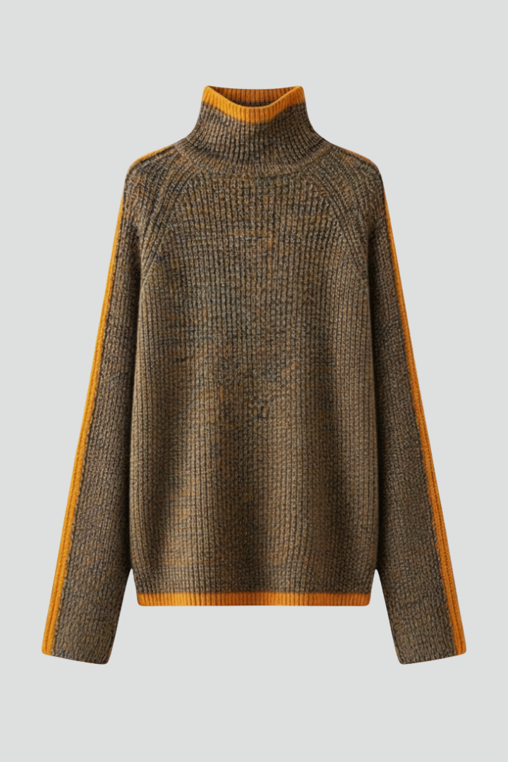 Lila | Ribbed Knit Turtleneck Jumper