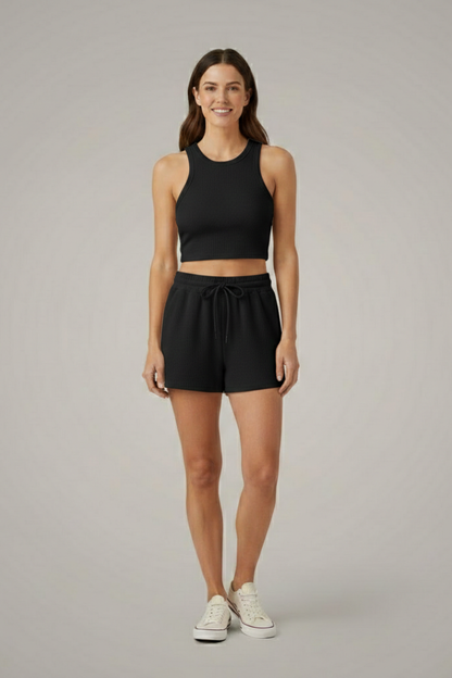 Lila | Racerback Top & Drawstring Shorts Set