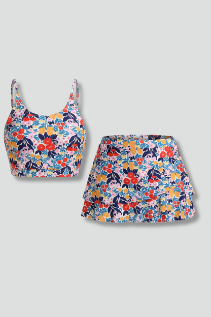 Lila | Chic Two-Piece Set with Strap Top and Skirt