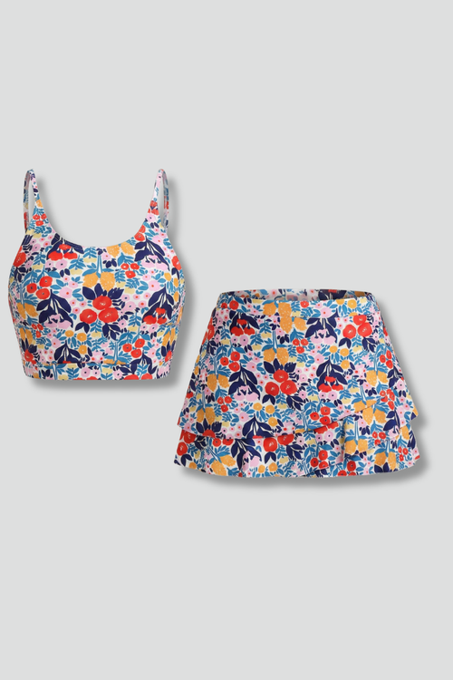 Lila | Chic Two-Piece Set with Strap Top and Skirt
