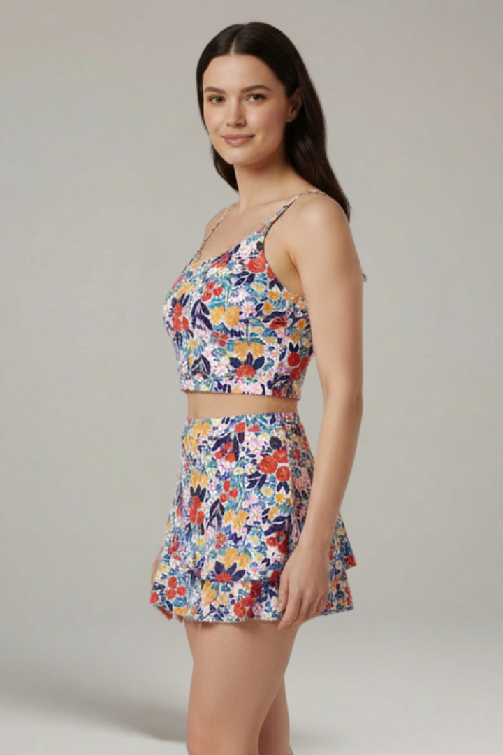 Lila | Chic Two-Piece Set with Strap Top and Skirt