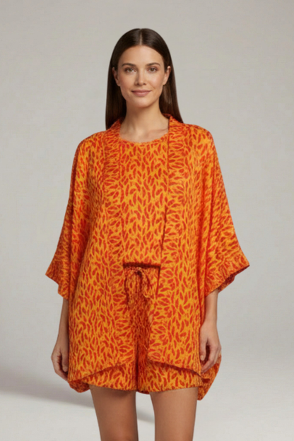 Lila | Chic Open Front Jacket and Shorts Set
