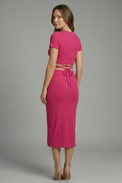 Lila | Chic Sleeveless Top and Midi Skirt Set