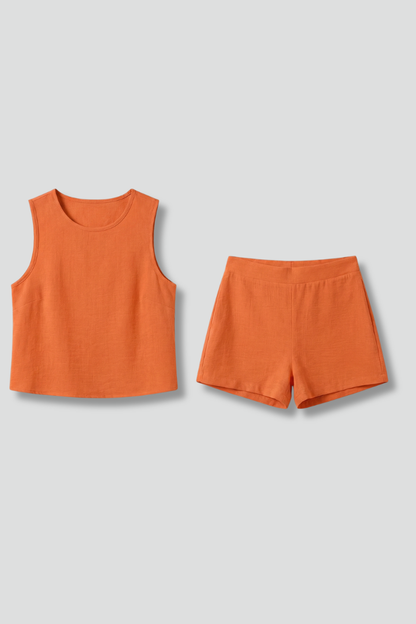 Lila | Chic Sleeveless Top and Shorts Set