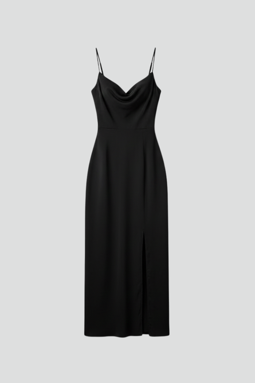 Lila | V-Neck Spaghetti Strap Dress with Side Slit